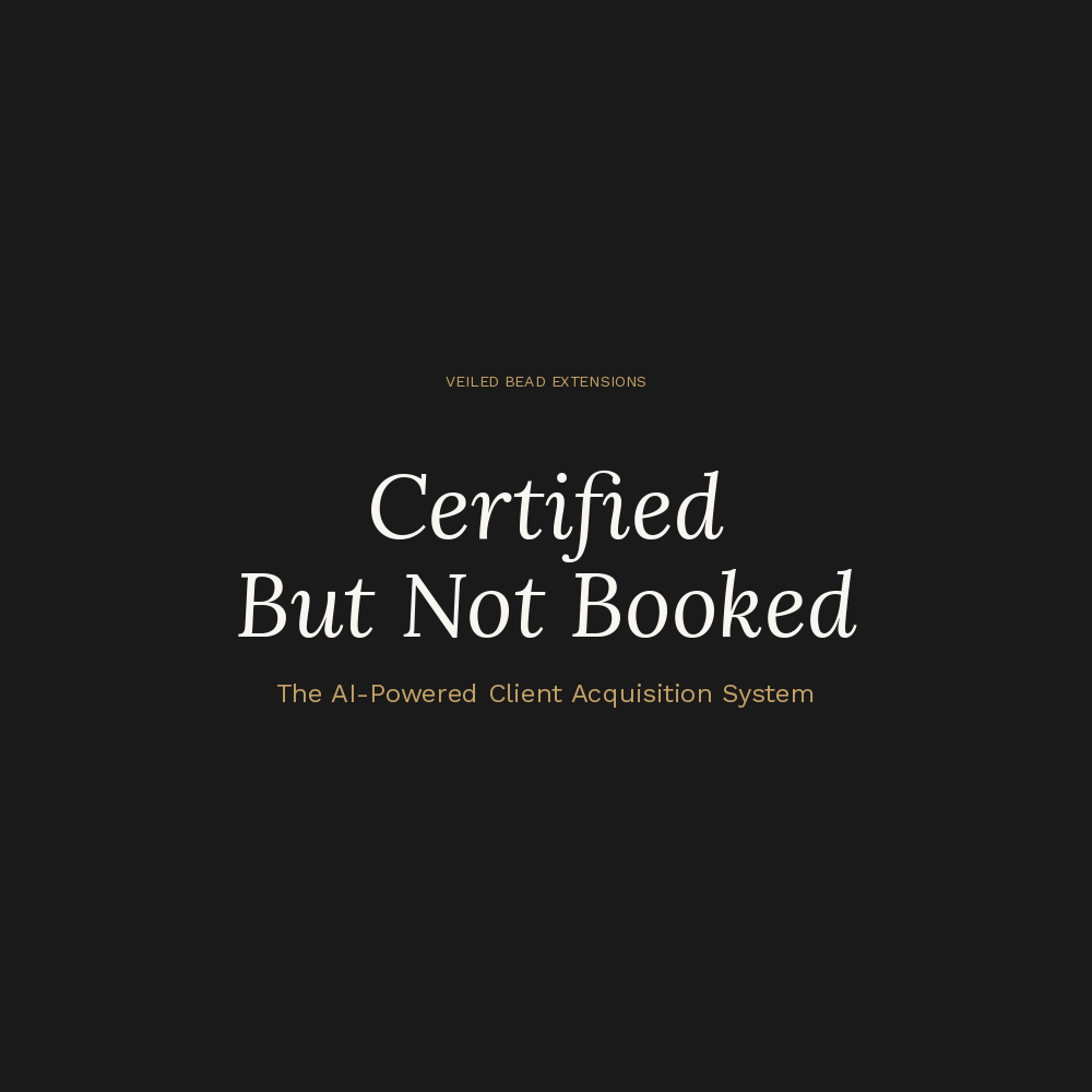 Certified But Not Booked